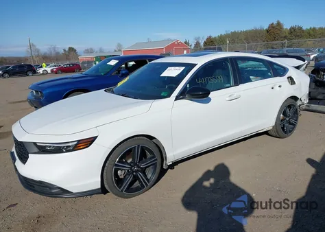 2023 Honda Accord Hybrid Sport из США, поврежденный, VIN 1HGCY2F54PA022612